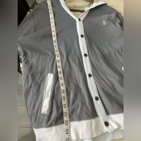 🎉TOPS HOST PICK🎉ORIGINAL PENGUIN MEN's BUTTON DOWN HOODIE - Picture 6 of 6